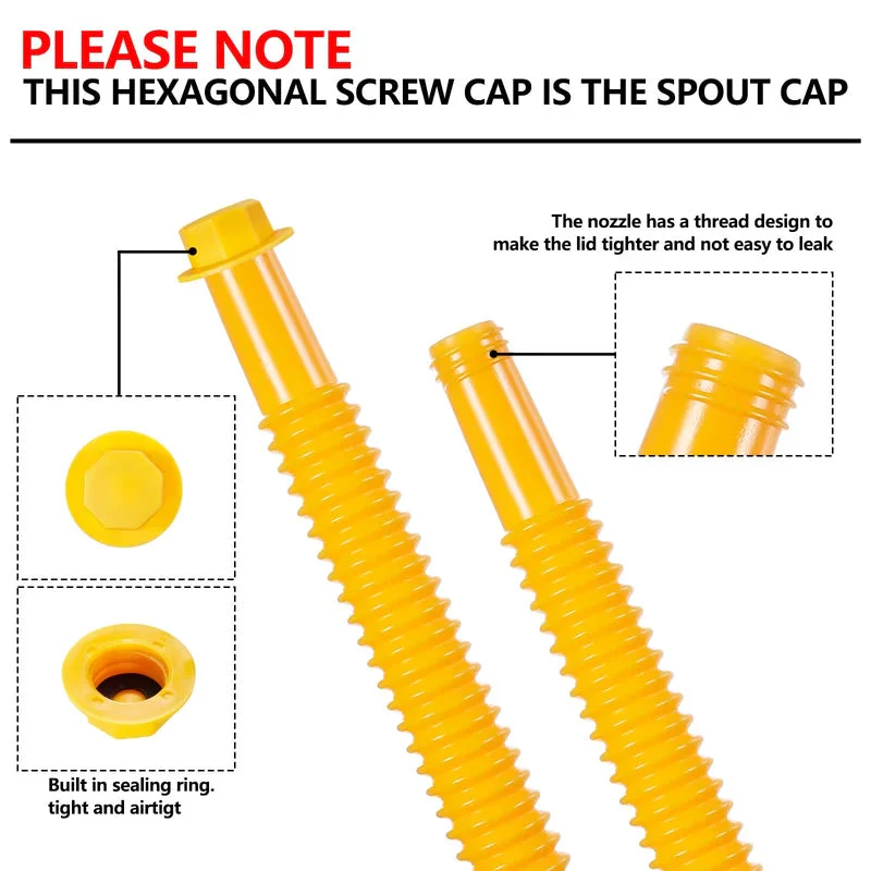 Upgraded Replacement Gas Can Spout With Flexible Nozzle - Image 3