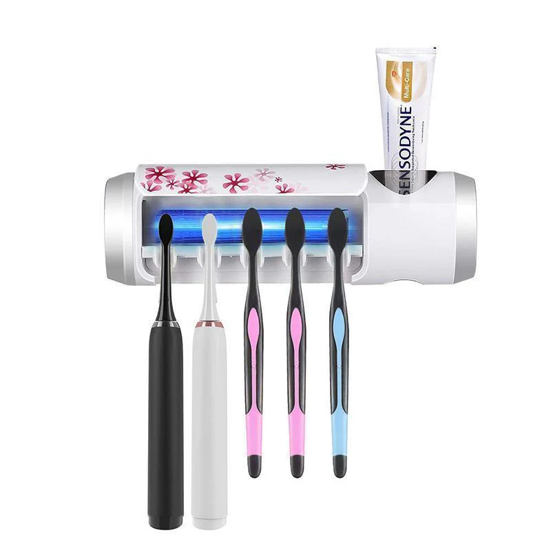 UV Toothbrush Holder(5 Toothbrushes Holding and Four Stickers Included) - Image 2