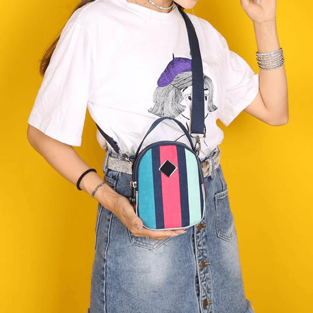 Waterproof Floral Phone Bag Mini Shoulder Bag - Image 15