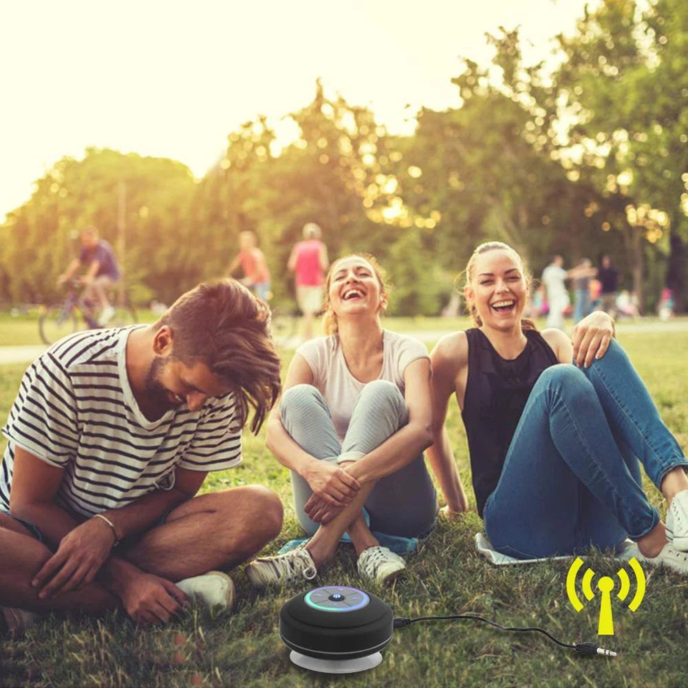 Waterproof Wireless Speaker with LED Lights - Image 2