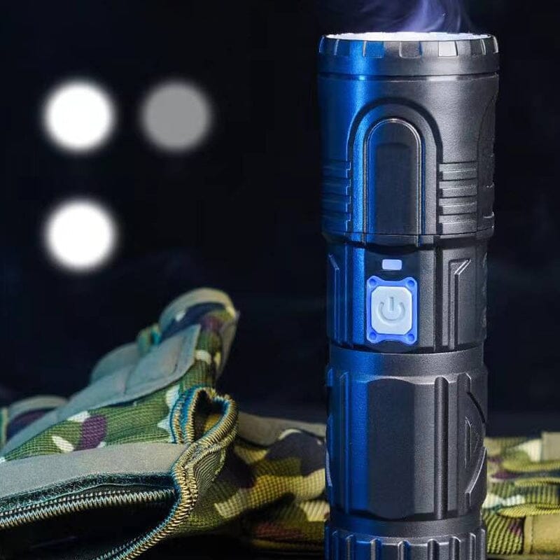 White Laser Telescope Zoom Flashlight - Image 3