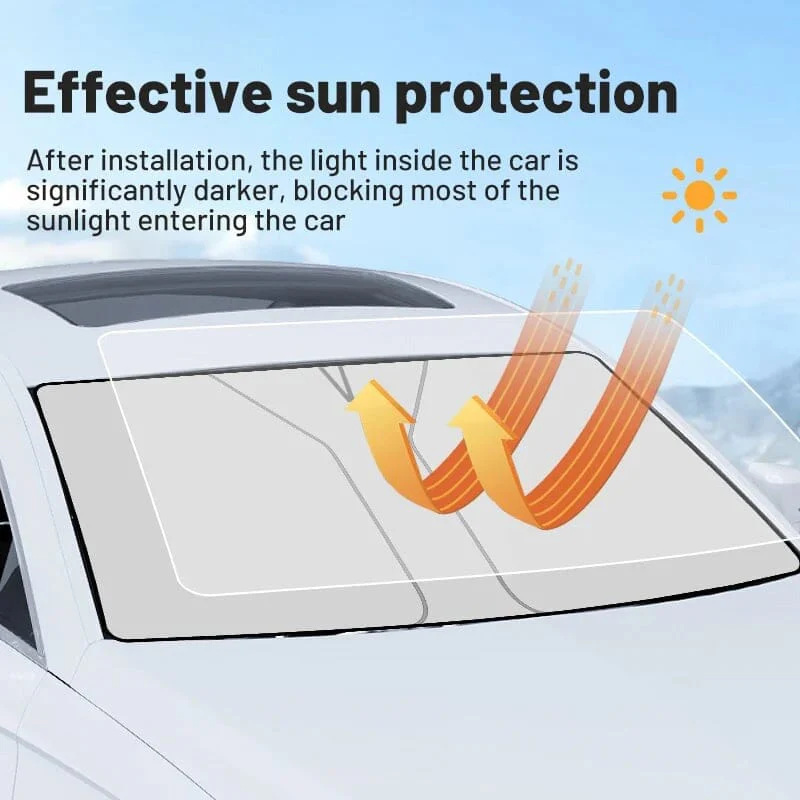 Windshield Sunshade Foldable Sun Shield - Image 10
