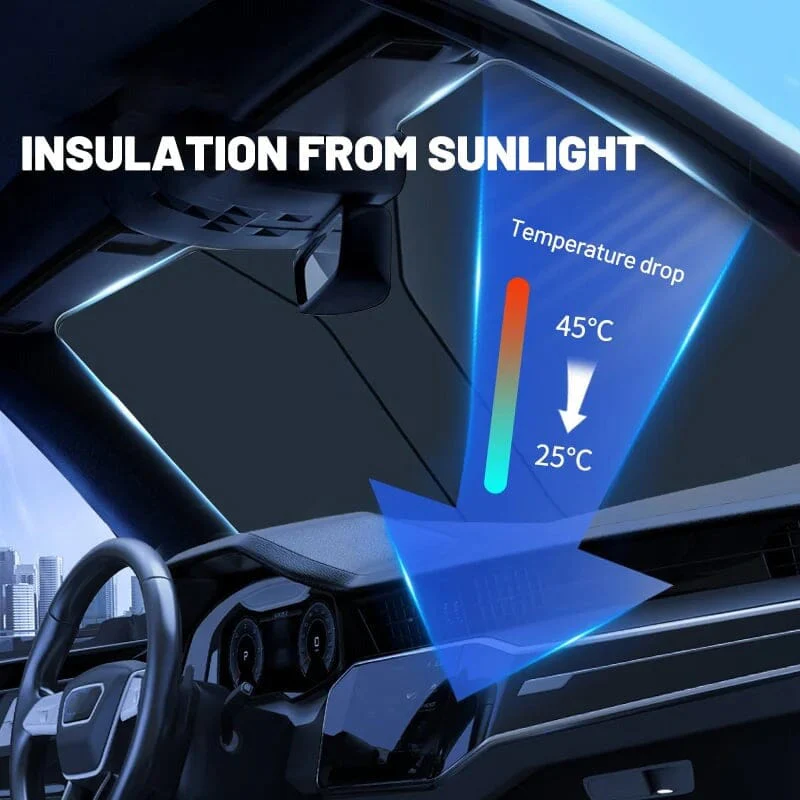 Windshield Sunshade Foldable Sun Shield - Image 11