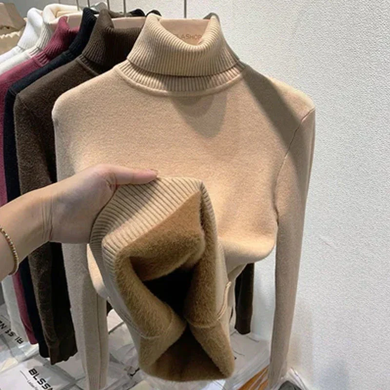 🎁New Year Sale-50% OFF🎁Winter Fleece Thick Knitted Bottoming Sweater(Buy 2 Free Shipping Today!) - Image 10