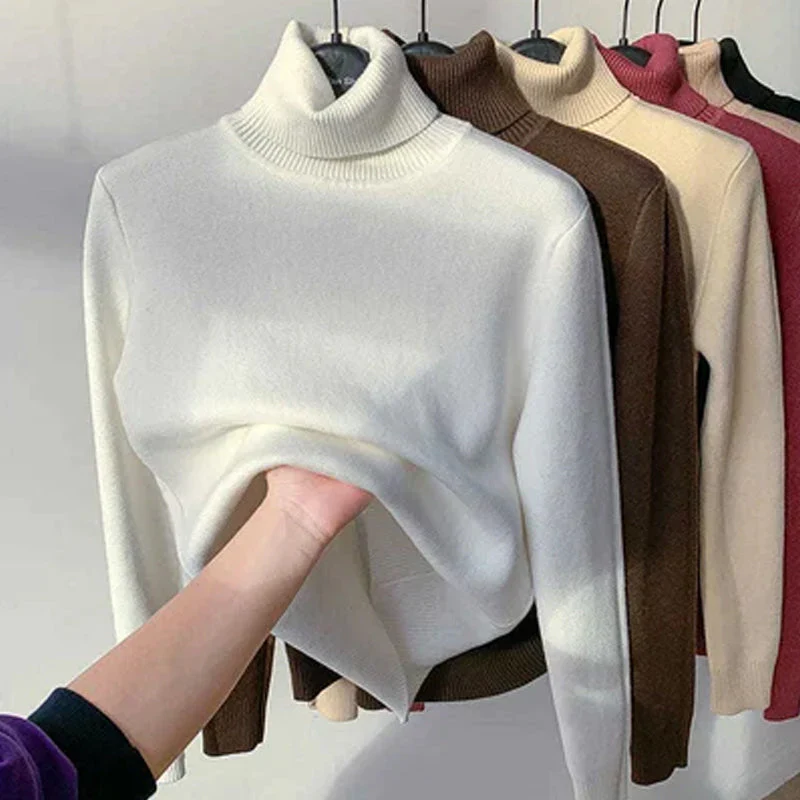🎁New Year Sale-50% OFF🎁Winter Fleece Thick Knitted Bottoming Sweater(Buy 2 Free Shipping Today!) - Image 12