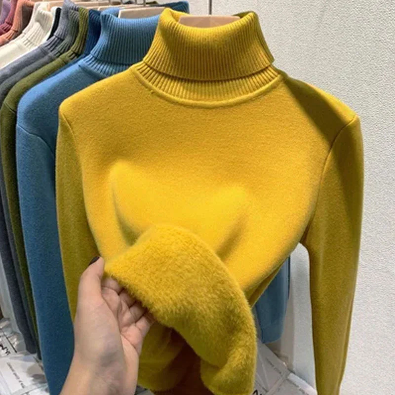 🎁New Year Sale-50% OFF🎁Winter Fleece Thick Knitted Bottoming Sweater(Buy 2 Free Shipping Today!) - Image 13