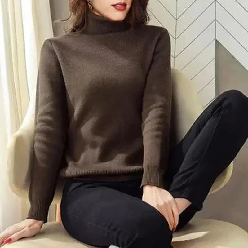 🎁New Year Sale-50% OFF🎁Winter Fleece Thick Knitted Bottoming Sweater(Buy 2 Free Shipping Today!) - Image 3