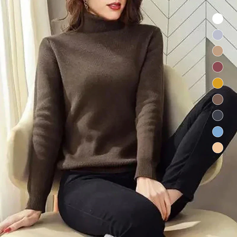 🎁New Year Sale-50% OFF🎁Winter Fleece Thick Knitted Bottoming Sweater(Buy 2 Free Shipping Today!) - Image 6