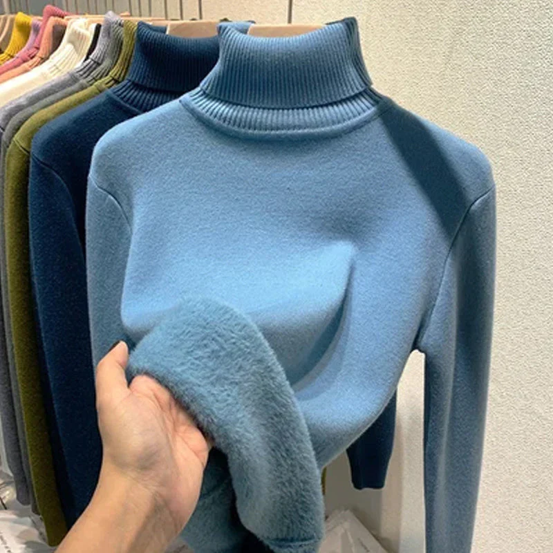 🎁New Year Sale-50% OFF🎁Winter Fleece Thick Knitted Bottoming Sweater(Buy 2 Free Shipping Today!) - Image 8
