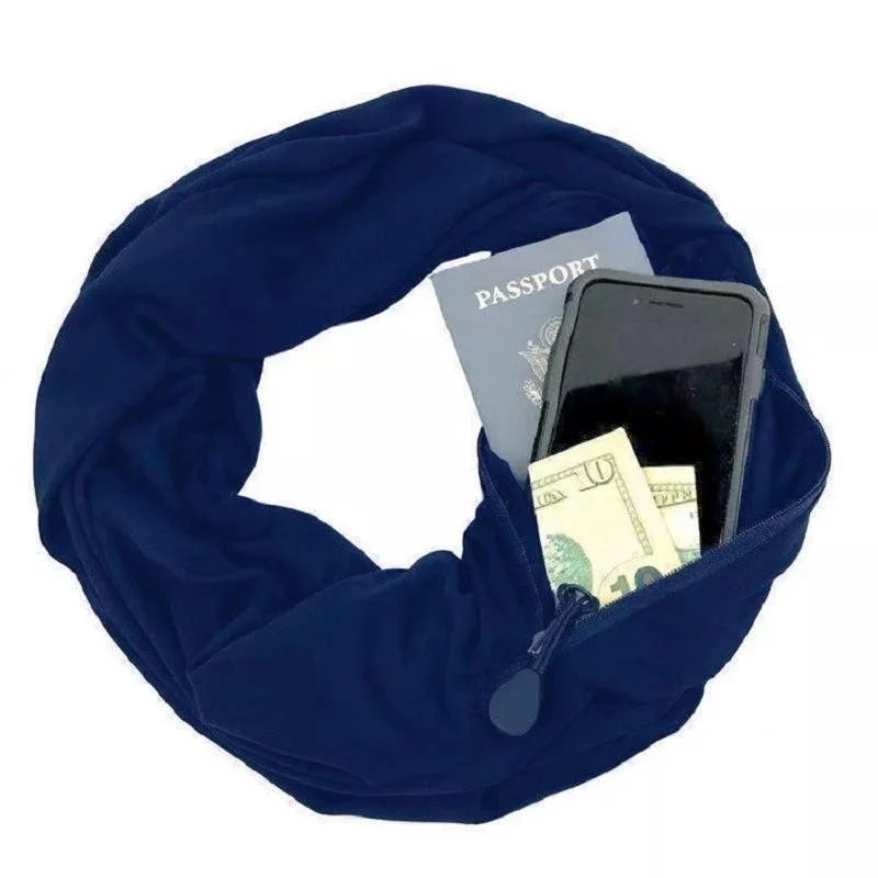 Winter Infinite Scarf With Zipped Pocket - Image 5