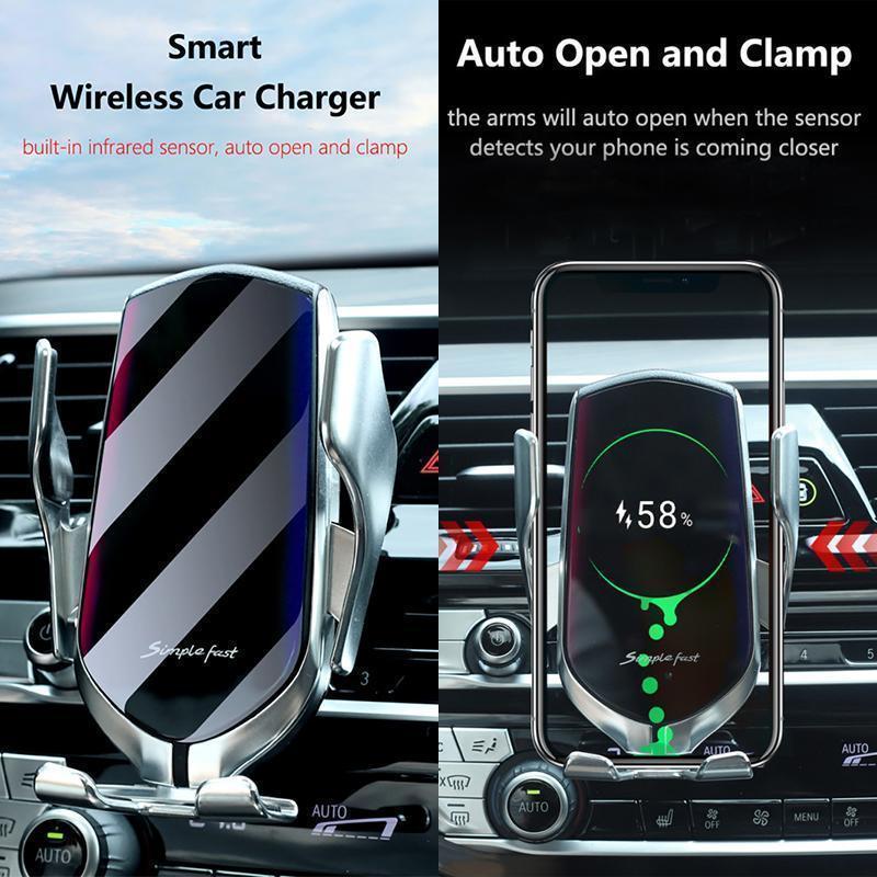 Wireless Automatic Sensor Car Phone Holder and Charger - Image 4