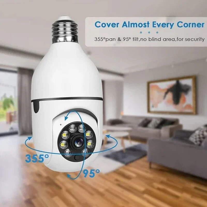 Wireless Wifi Light Bulb Camera Security Camera - Image 5