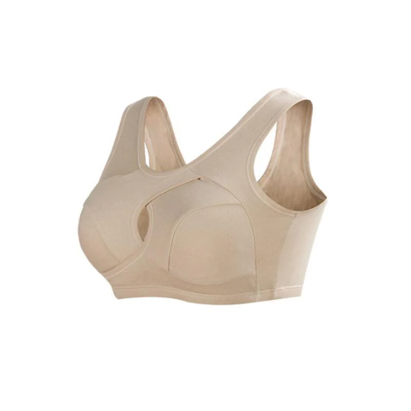 Women Anti-Sagging Cotton Sports Bra, 3 packs - Image 11