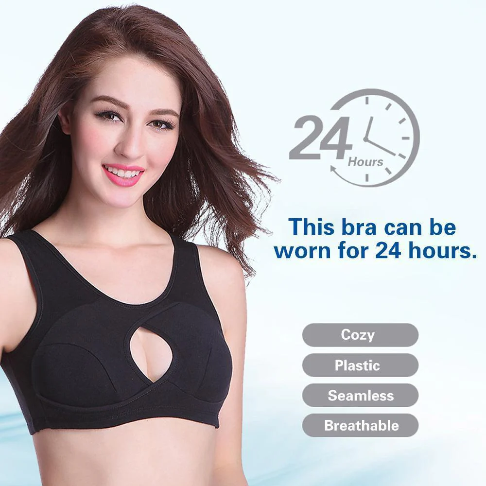 Women Anti-Sagging Cotton Sports Bra, 3 packs - Image 6