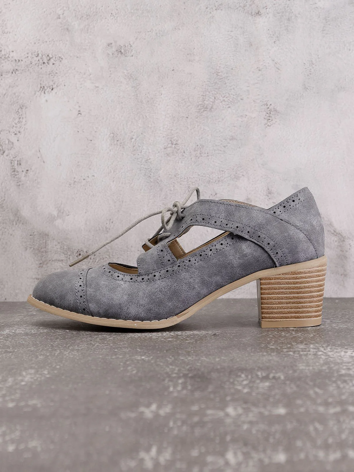 Women Cutout Lace-up Low Heel Daily Fashion Sandals - Image 12