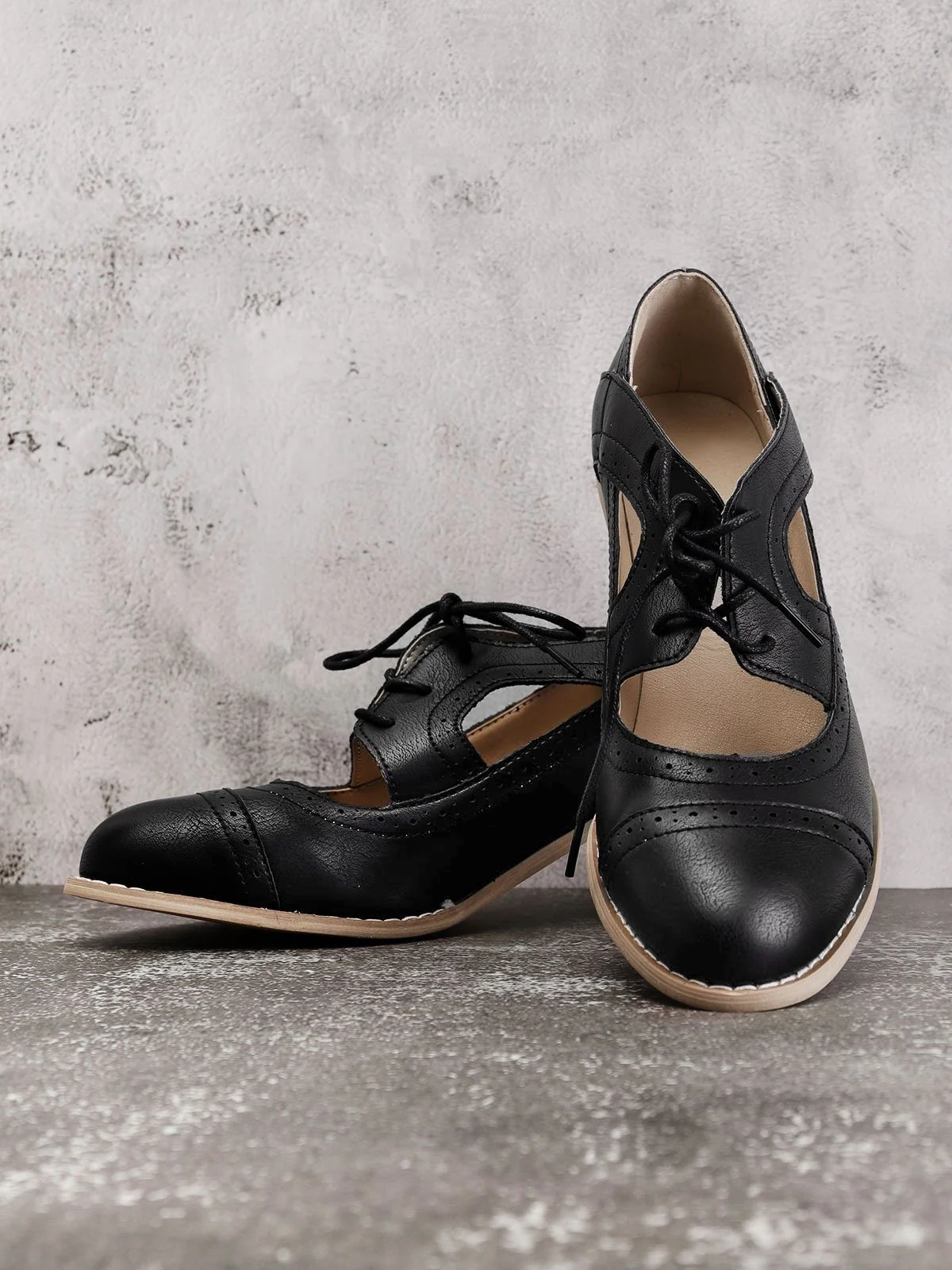 Women Cutout Lace-up Low Heel Daily Fashion Sandals - Image 14