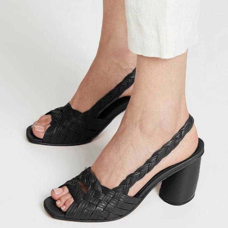 Women Elegant Chunky Heel Sandals - Image 4
