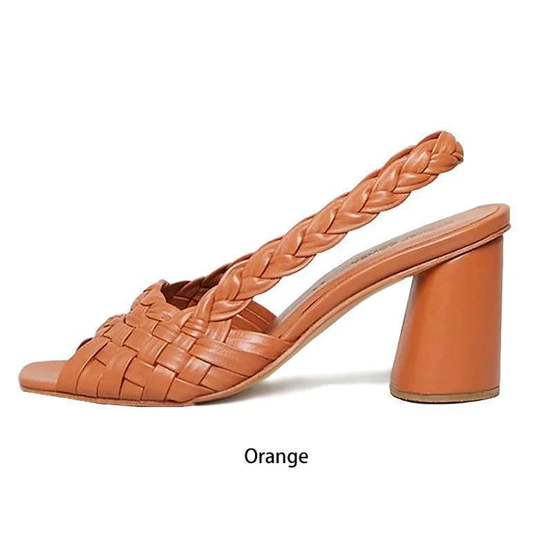 Women Elegant Chunky Heel Sandals - Image 5