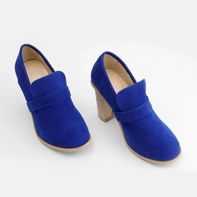 Women Fall Ankle Boots Middle Heel Shoes - Image 4