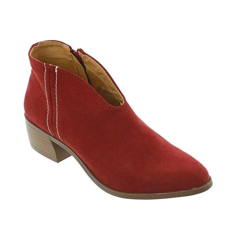 Women Fashion Zipper Booties - Image 10