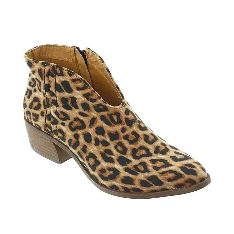 Women Fashion Zipper Booties - Image 11