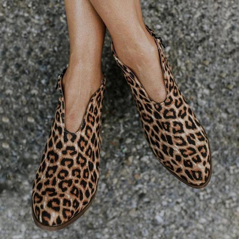 Women Fashion Zipper Booties - Image 5