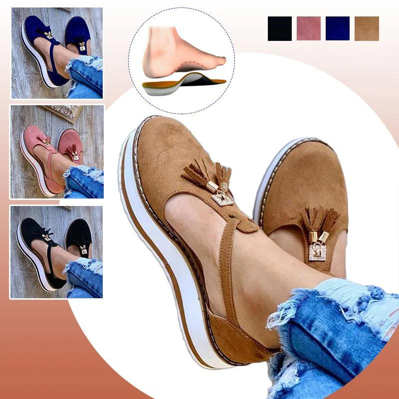Women Fringed Platform Sandals - Image 8