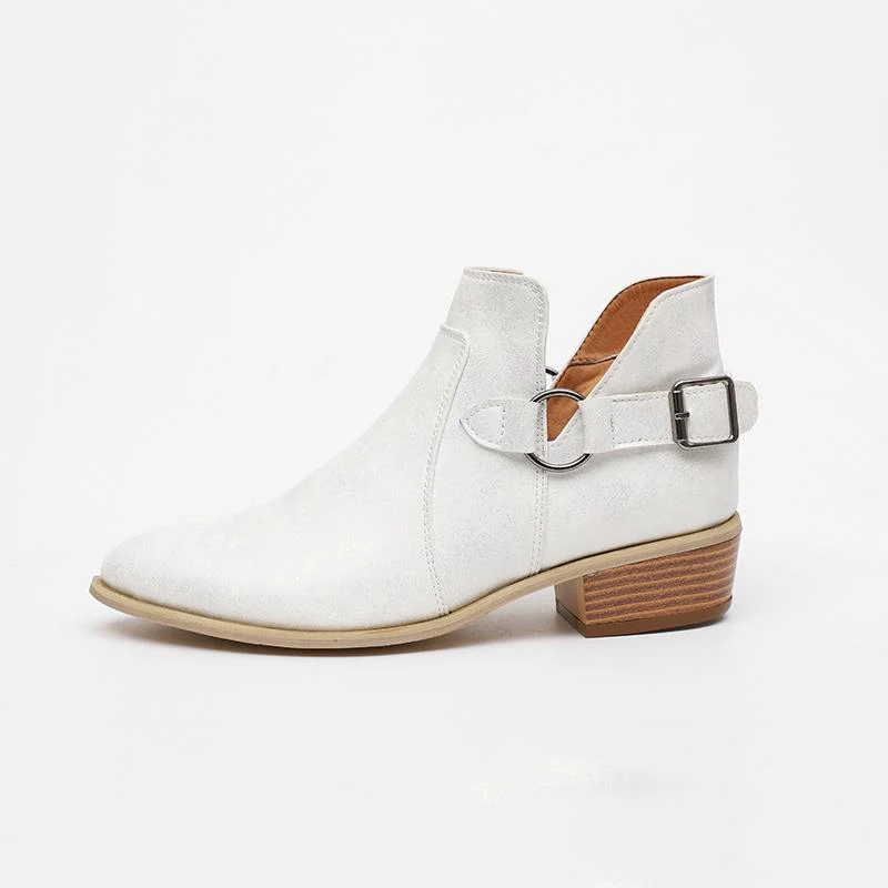 Women Genuine Leather Cossacks Ankle Boots - Image 4