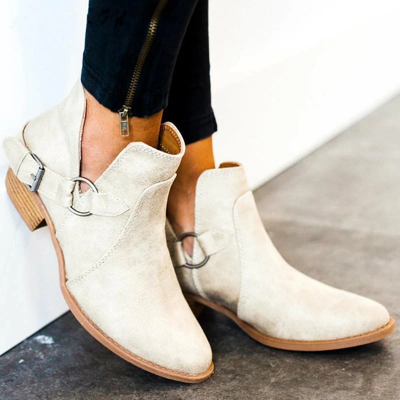 Women Genuine Leather Cossacks Ankle Boots - Image 5