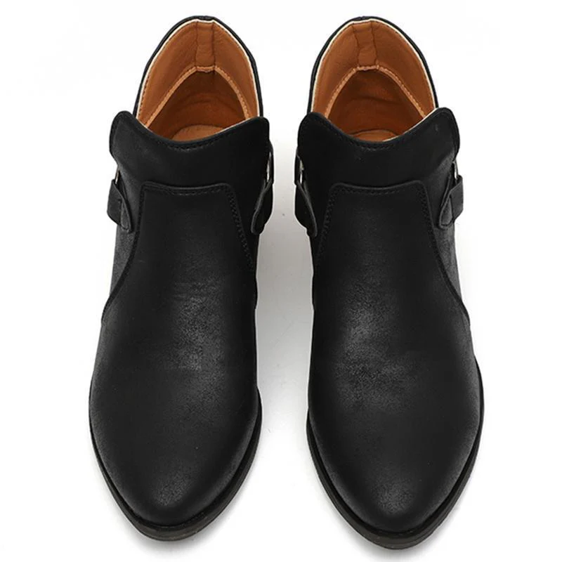 Women Genuine Leather Cossacks Ankle Boots - Image 7