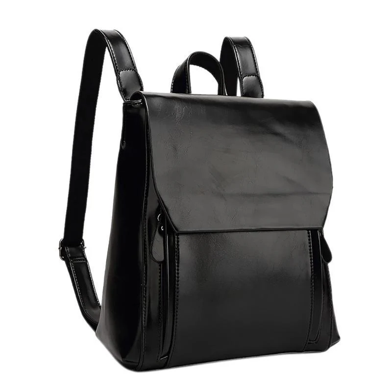 Women Leather Soft-able Unisex Backpacks - Image 3