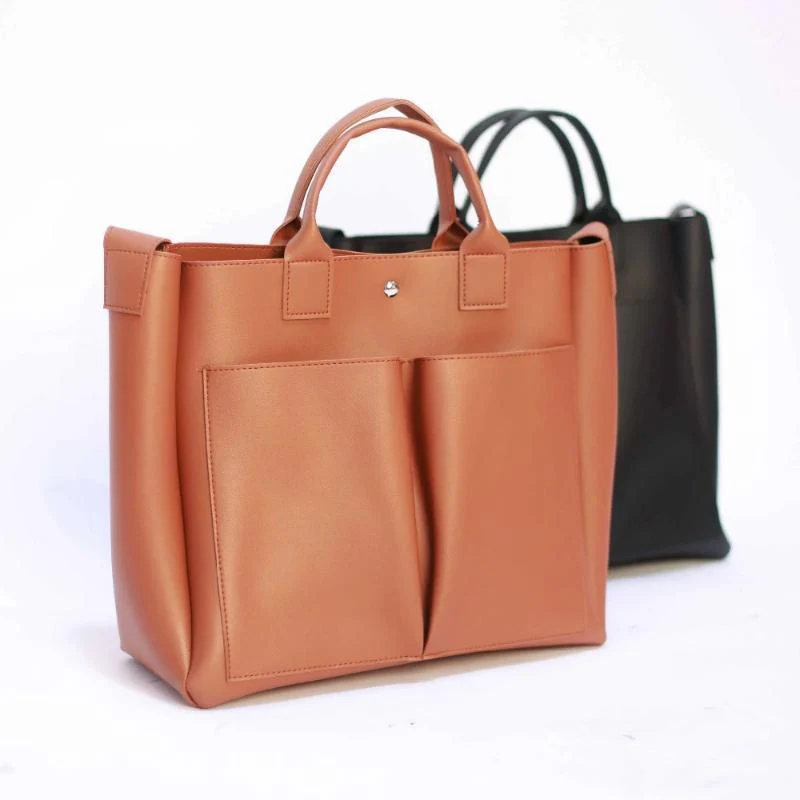 Women New Pu Leather Bag Simple Handbag - Image 8