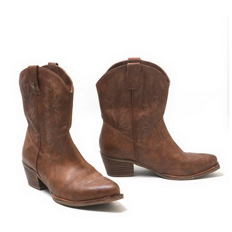 Women New Style Mid-Calf Boots - Image 3