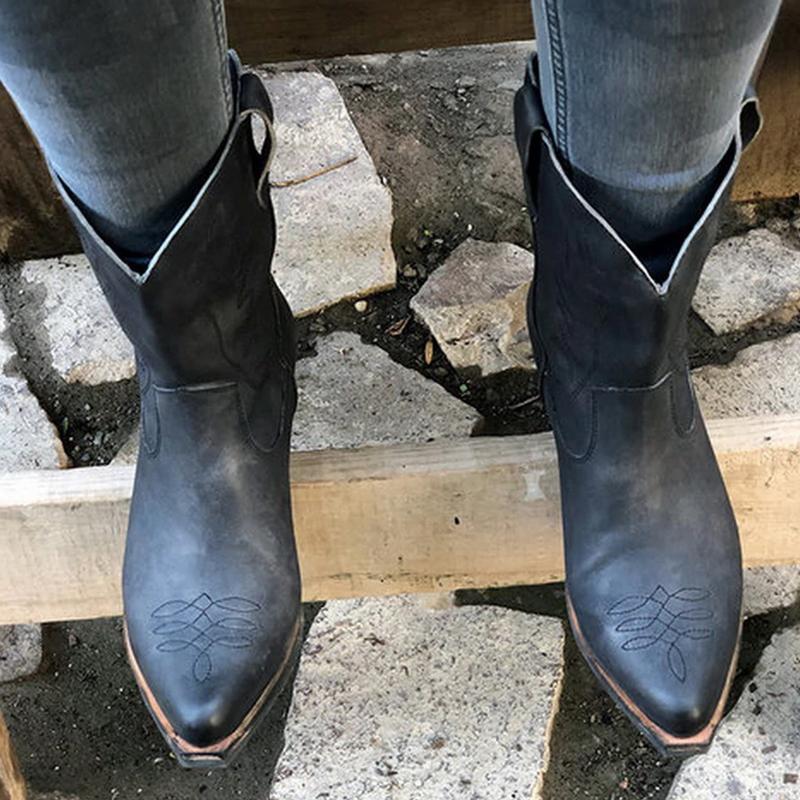 Women New Style Mid-Calf Boots - Image 6