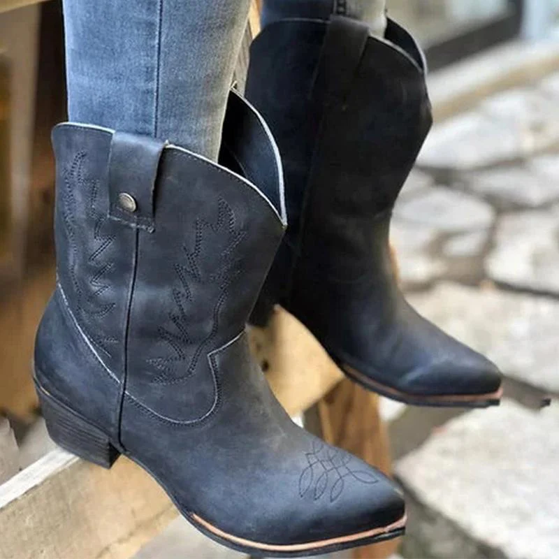 Women New Style Mid-Calf Boots - Image 7