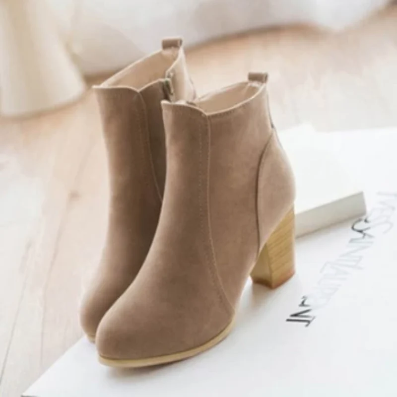 Women Party Western Stretch Fabric Boots - Image 4