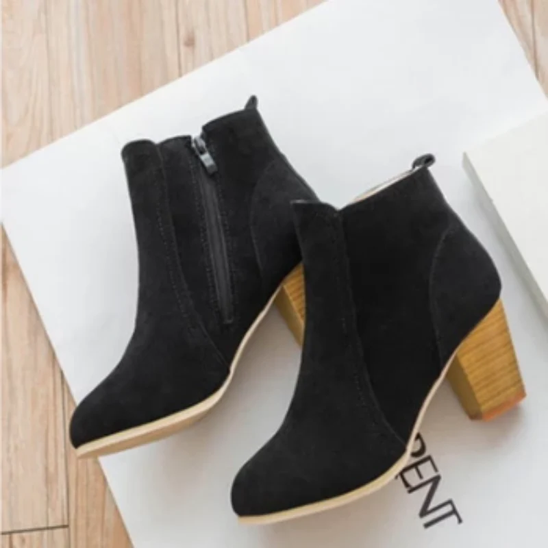 Women Party Western Stretch Fabric Boots - Image 6