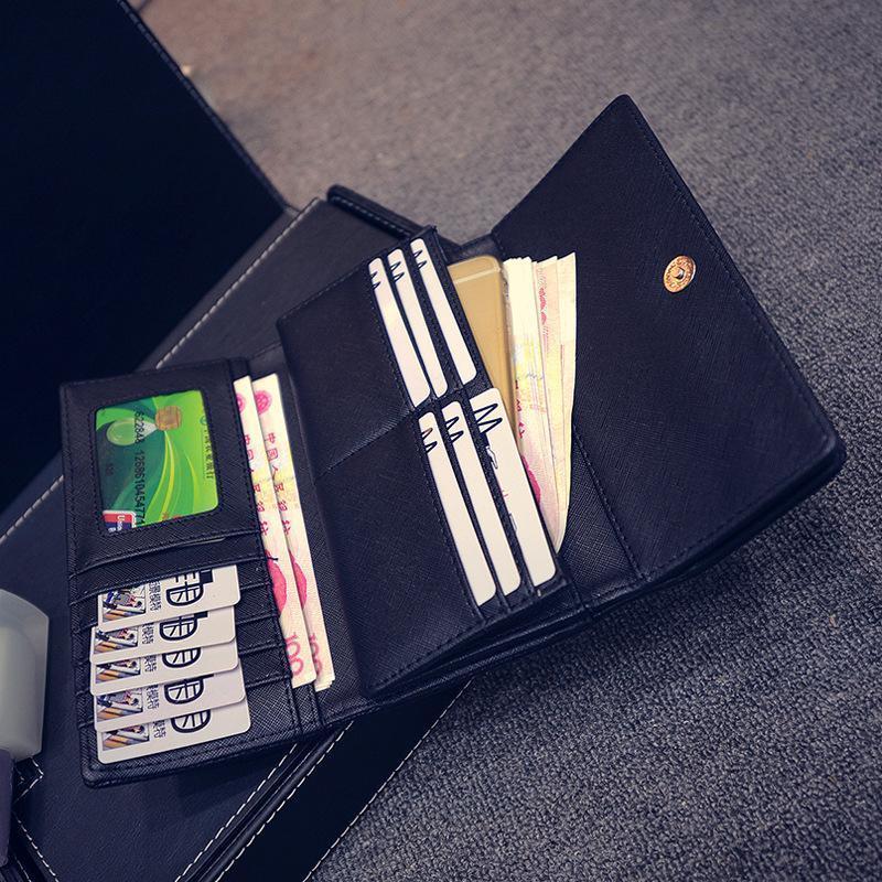 Women Pu Leather Fashion Long Clutch Vintage Punk Cool Wallet - Image 8