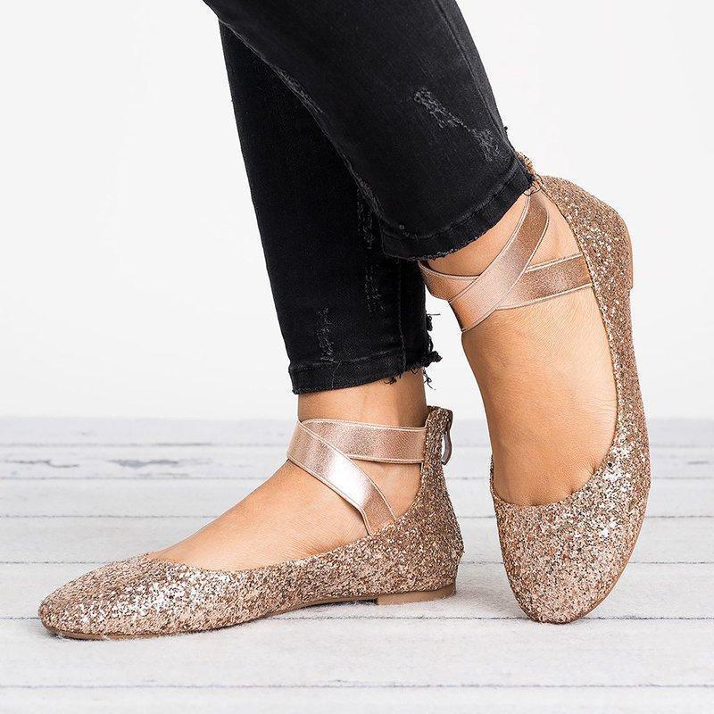 Women Pu Nubuck Flats Casual Ballerina Shoes - Image 10