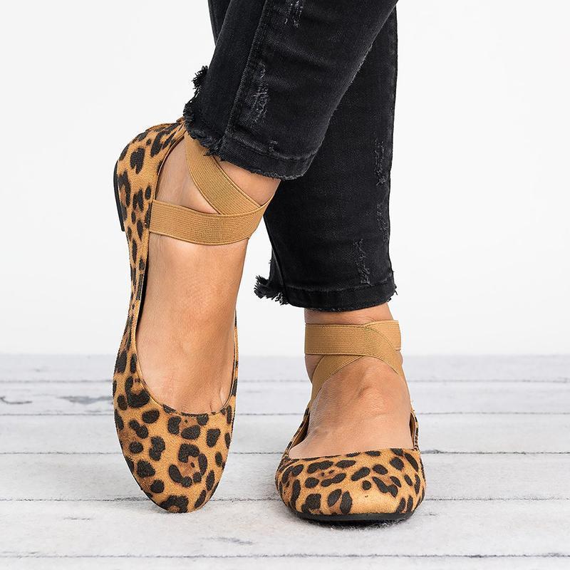 Women Pu Nubuck Flats Casual Ballerina Shoes - Image 5