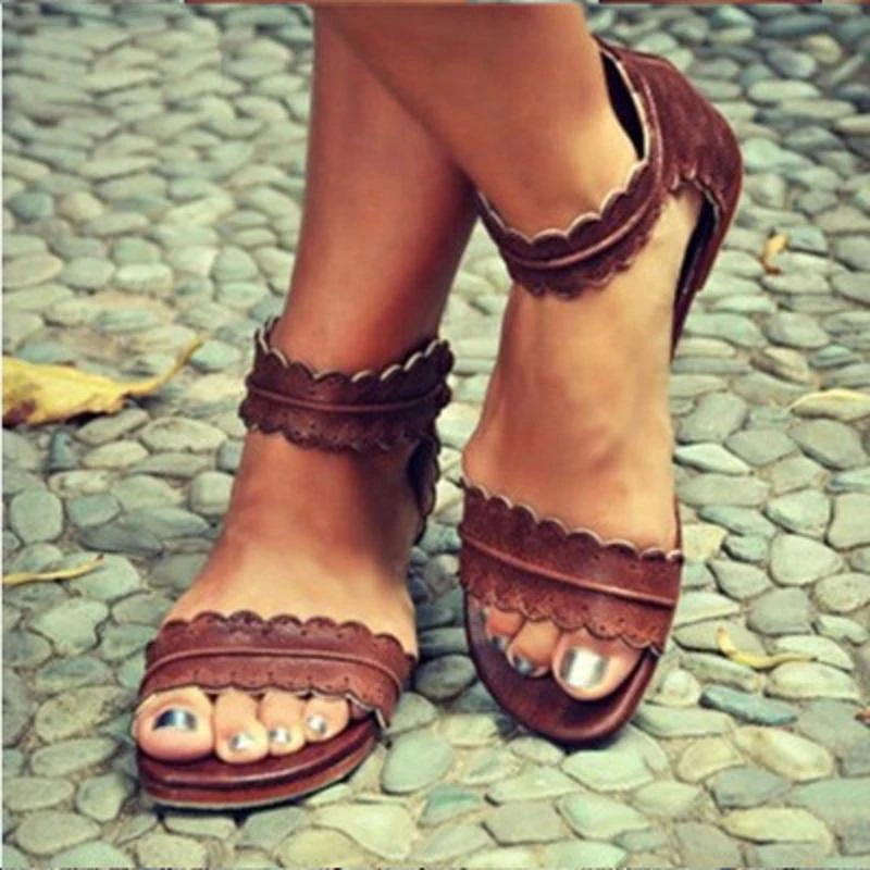 Women Sandals Fashion Flat Roman Shoes - Image 10