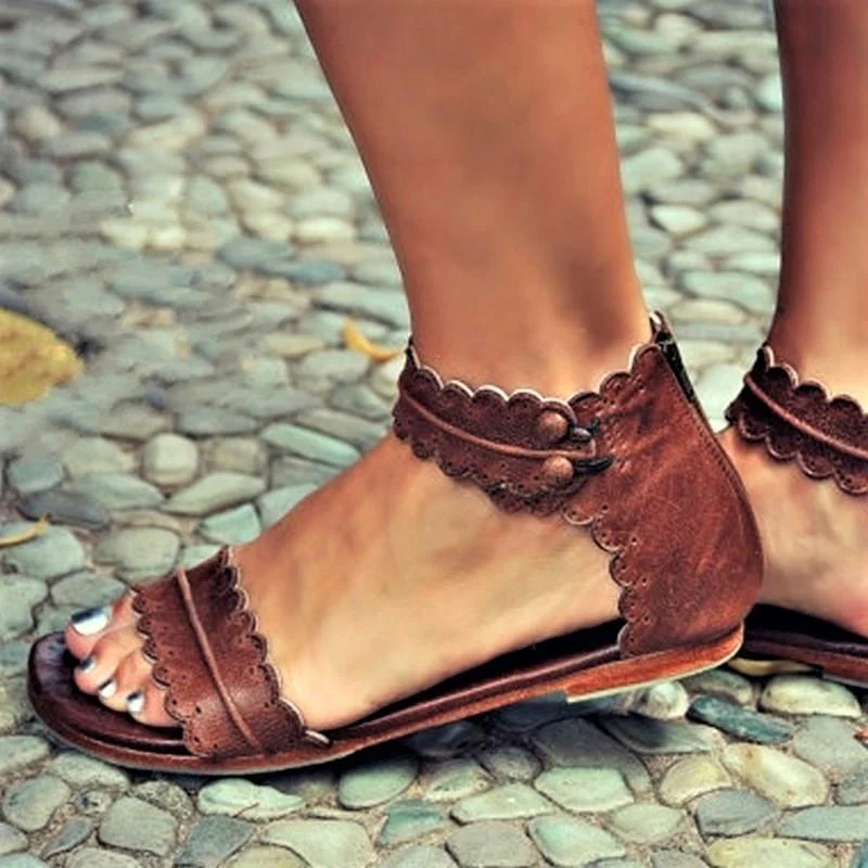 Women Sandals Fashion Flat Roman Shoes - Image 11