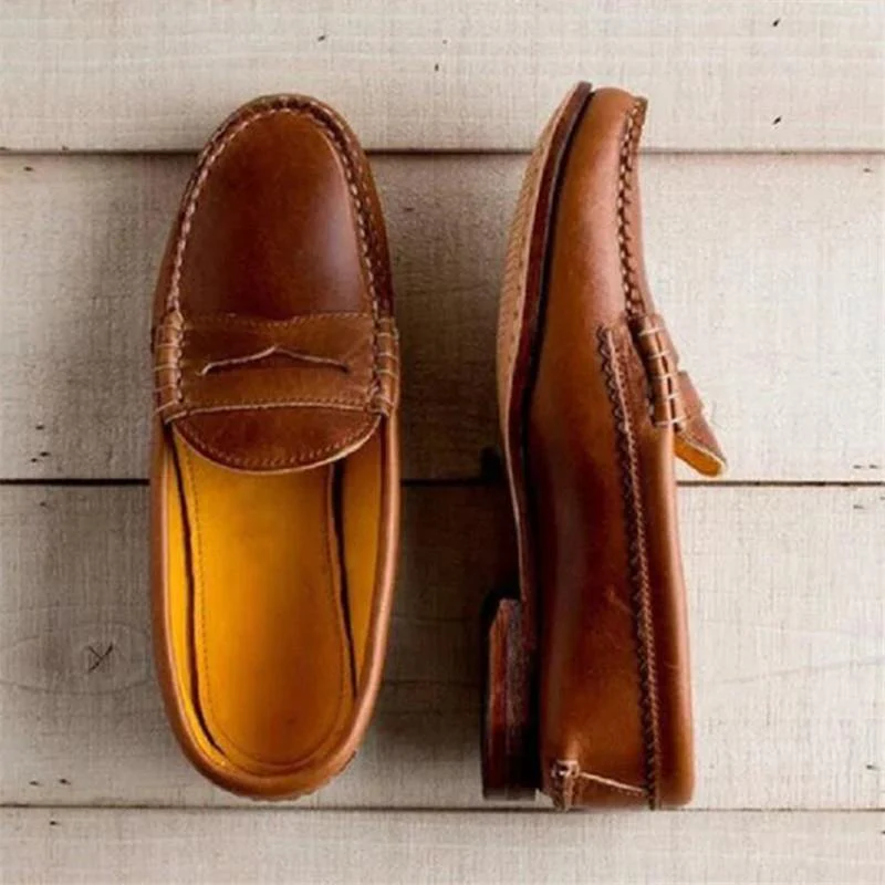 Women Soft Moccasins With Genuine Leather Flats - Image 7