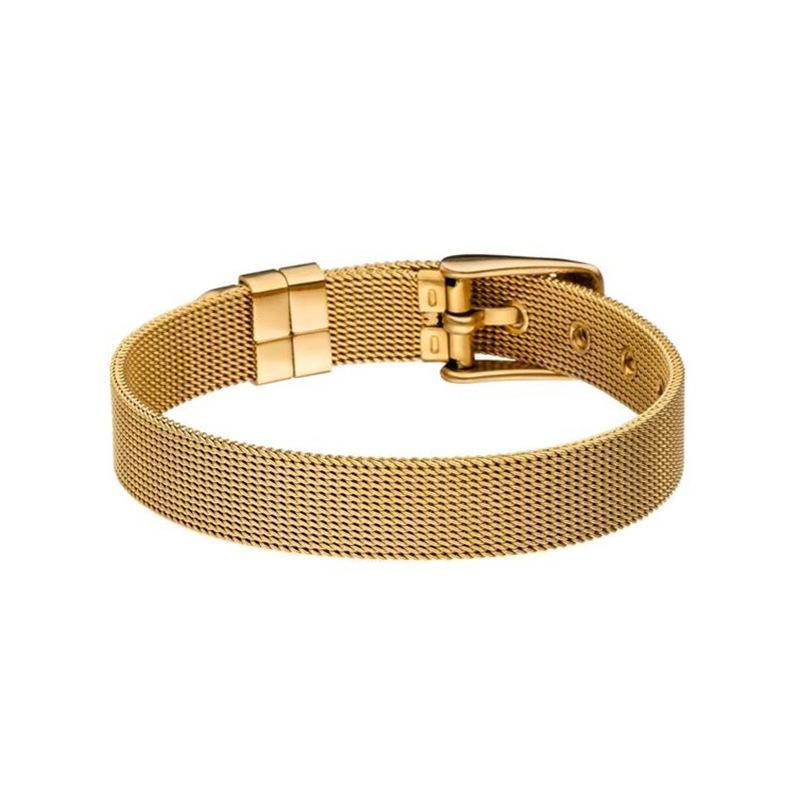Women Stainless Steel Mesh Set Charm Bracelet - Image 6