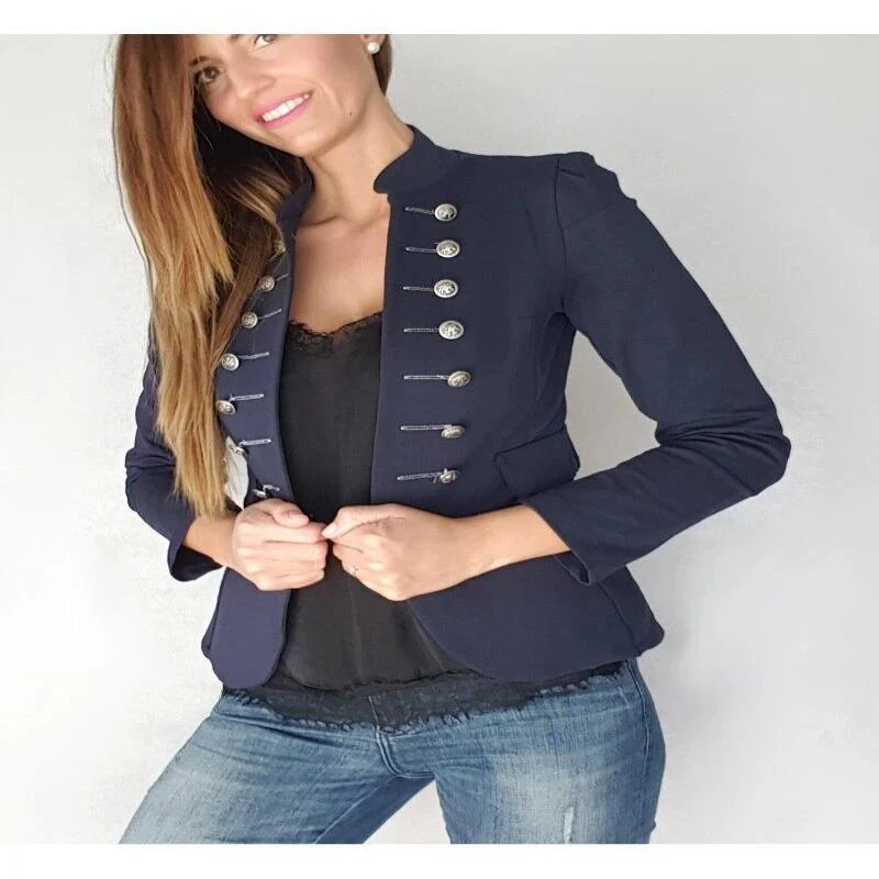 Women Warm Vintage Tailcoat Jacket Overcoat - Image 3