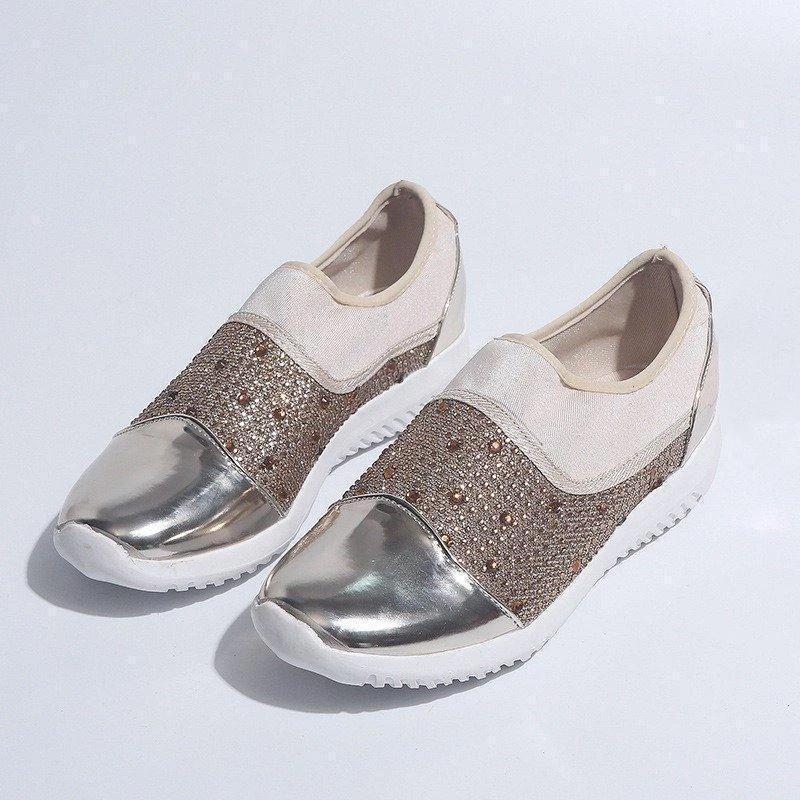 Women Woven Mesh Flat Shoes - Image 3