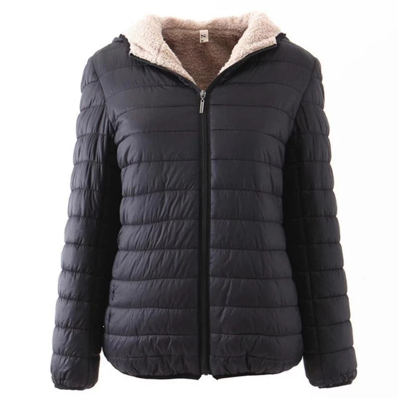 Women Zipper Fleece Basic Jackets Coat - Image 2