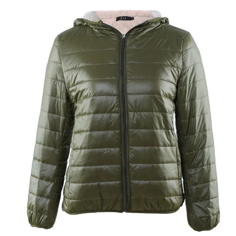 Women Zipper Fleece Basic Jackets Coat - Image 4