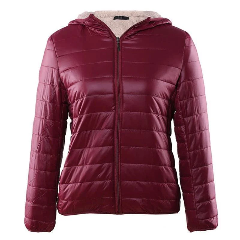 Women Zipper Fleece Basic Jackets Coat - Image 5