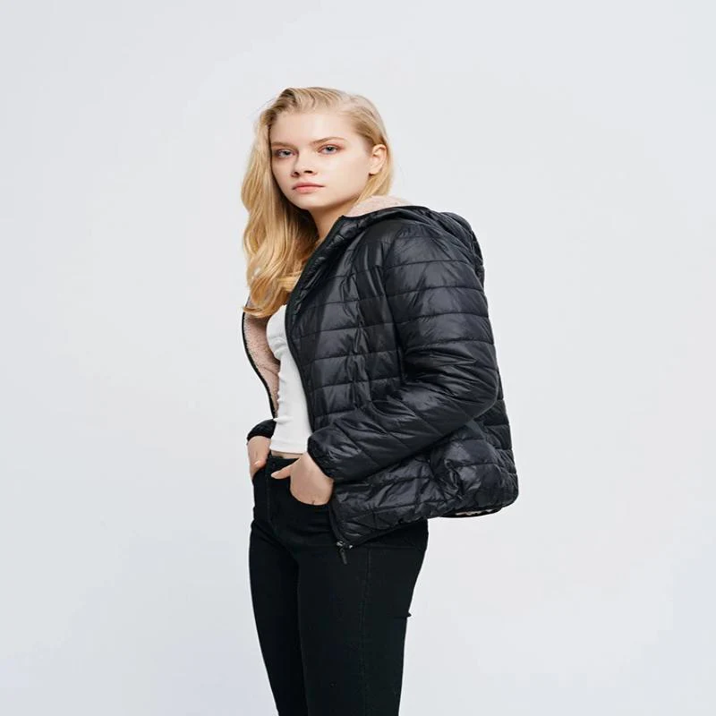 Women Zipper Fleece Basic Jackets Coat - Image 7